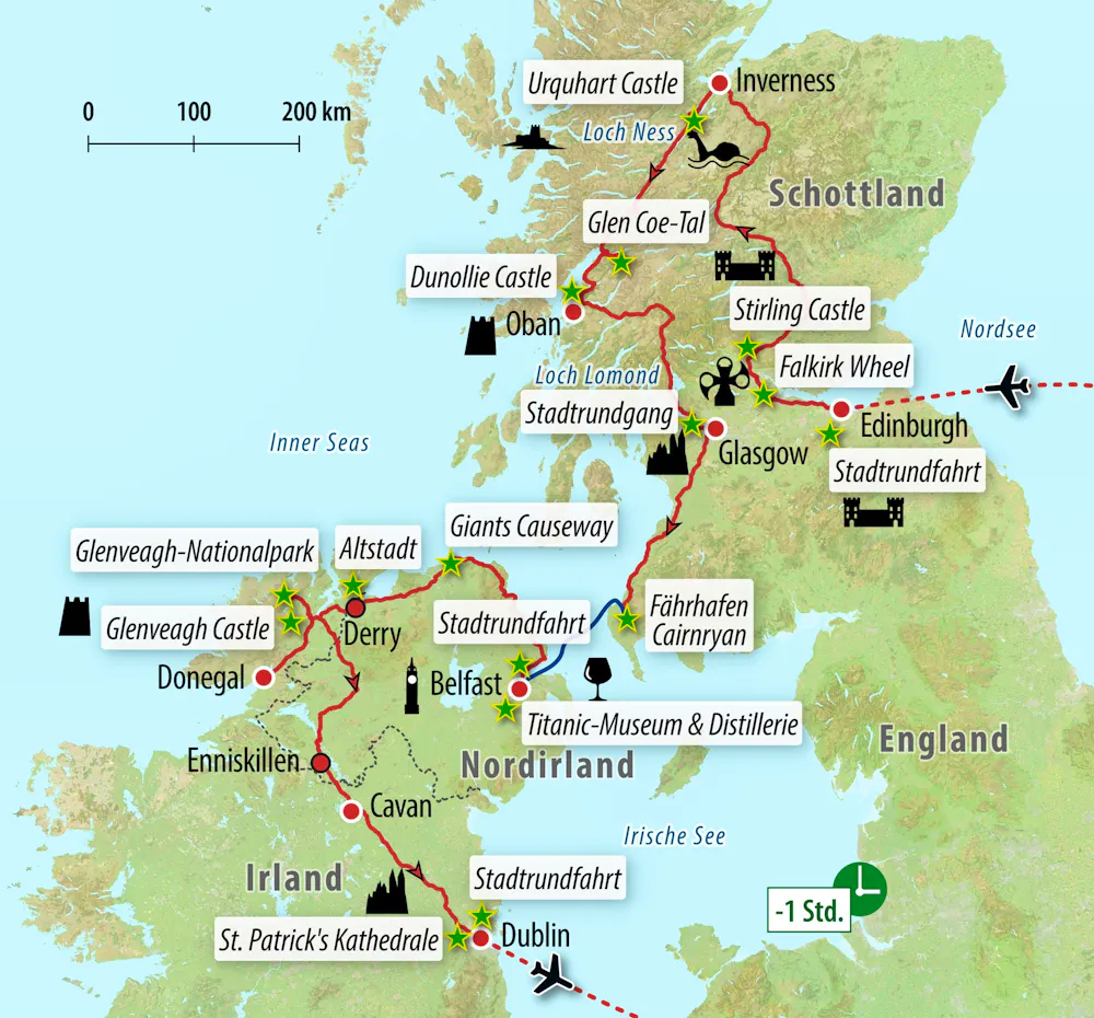 Ihre Reiseroute &ndash; &copy; Eberhardt TRAVEL