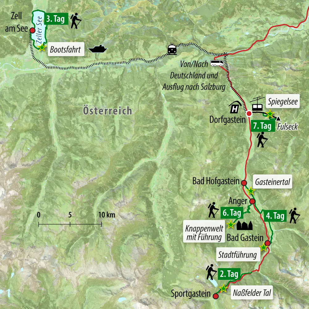 Ihre Reiseroute  &ndash; &copy; Eberhardt TRAVEL 