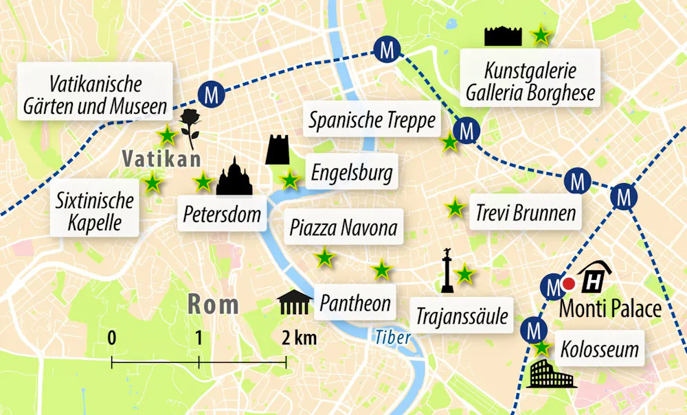 Ihre Reiseroute  &ndash; &copy; Eberhardt TRAVEL