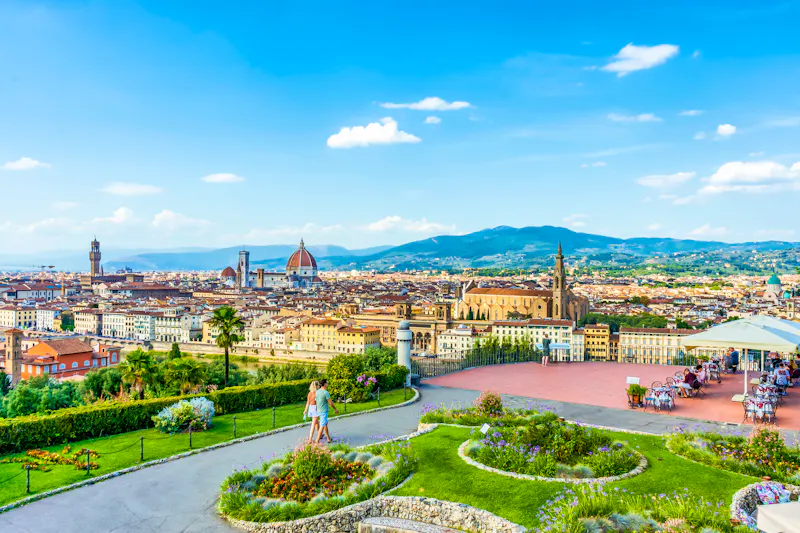 Piazzale Michelangelo in Florenz - Panoramablick auf die Stadt - &copy;AlexMastro - stock.adobe.com
