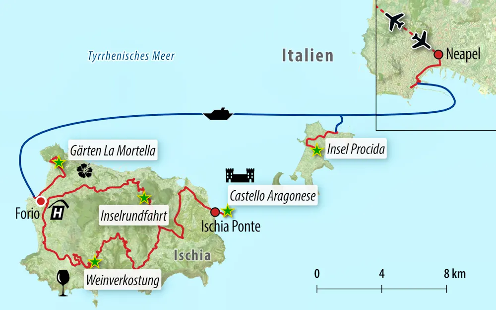 Ihre Reiseroute &ndash; &copy; Eberhardt TRAVEL