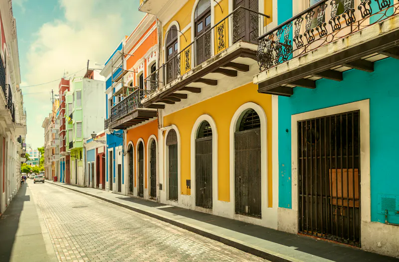 Colorful houses in old San Juan  Puerto Rico - &copy;Mikolaj Niemczewski - stock.adobe.com