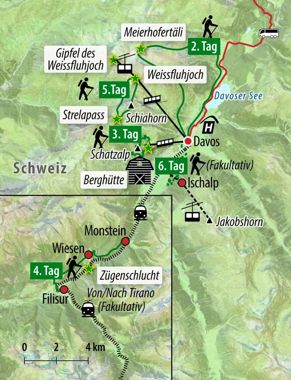 Ihre Reiseroute  &ndash; &copy; Eberhardt TRAVEL