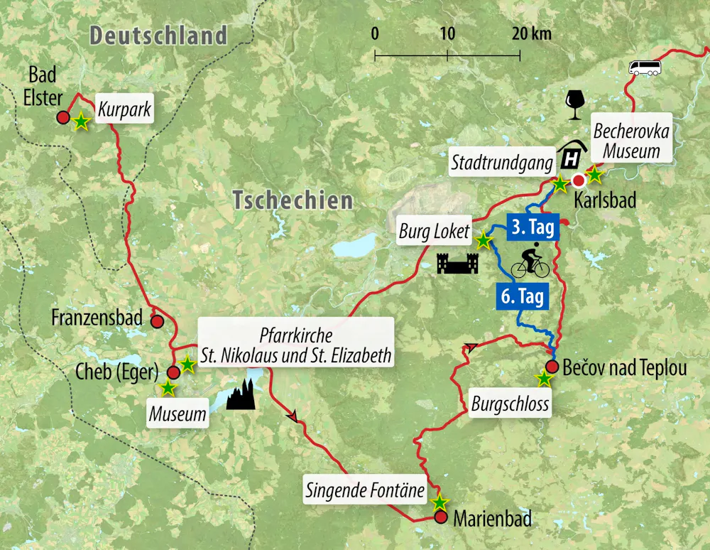 Ihre Reiseroute &ndash; &copy; Eberhardt TRAVEL