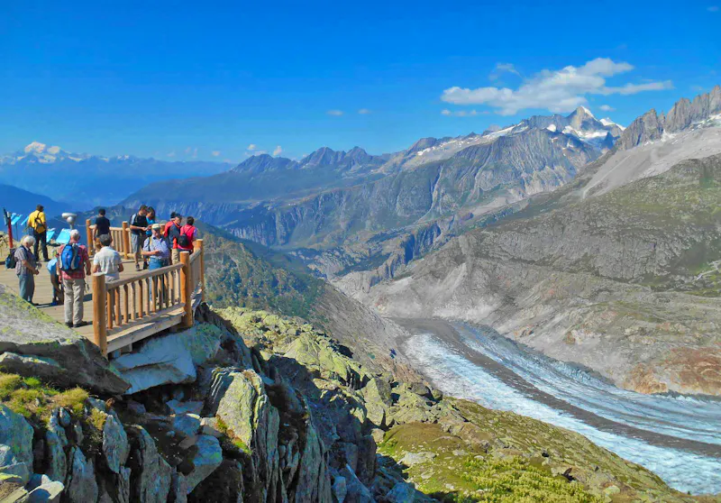 Ausblick vom Bettmerhorn auf den Aletschgletscher - &copy;Katrin Deutschbein - Eberhardt TRAVEL