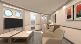MS Hamburg - Kabinenbeispiel Veranda-Suite nach Mordernisierung 2026&nbsp;&ndash;&nbsp;&copy;&nbsp;plantours.de