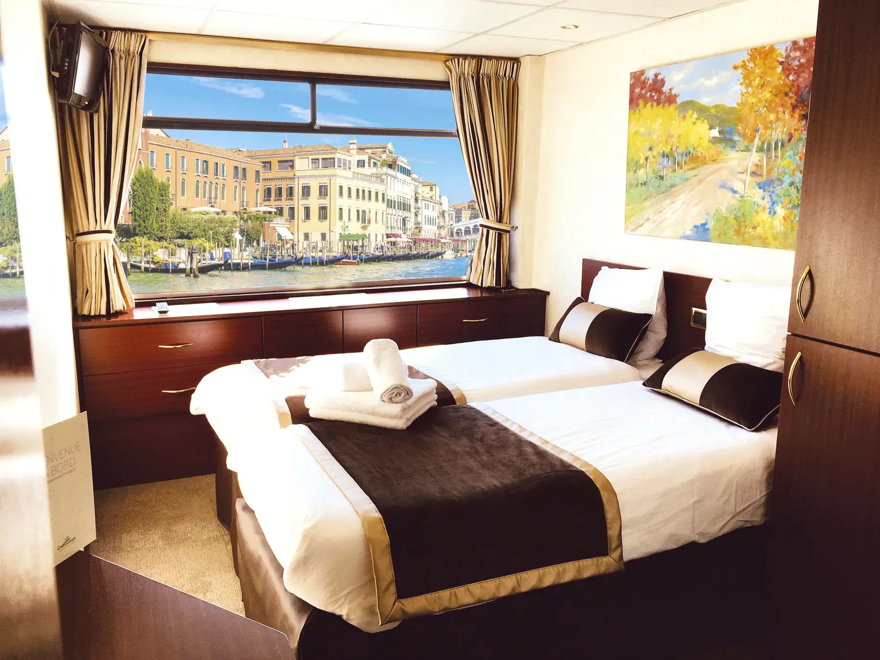 MS Michelangelo Kabinenbeispiel Zweibettkabine Oberdeck&nbsp;&ndash;&nbsp;&copy;&nbsp;croisieurope.de