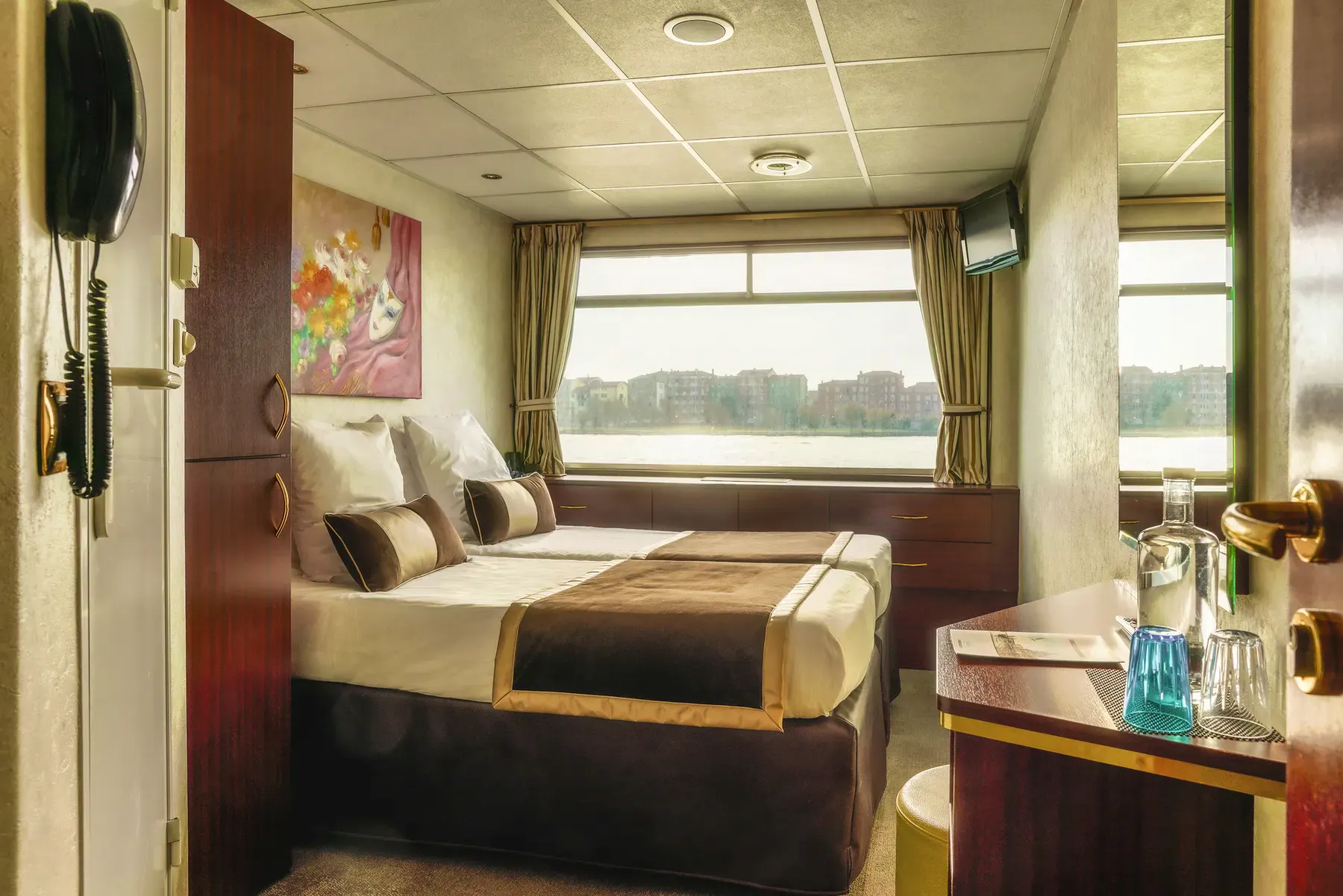 MS Michelangelo Kabinenbeispiel Zweibettkabine Hauptdeck&nbsp;&ndash;&nbsp;&copy;&nbsp;croisieurope.de