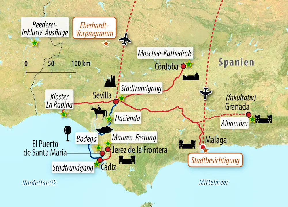 Ihre Reiseroute &ndash; &copy; Eberhardt TRAVEL