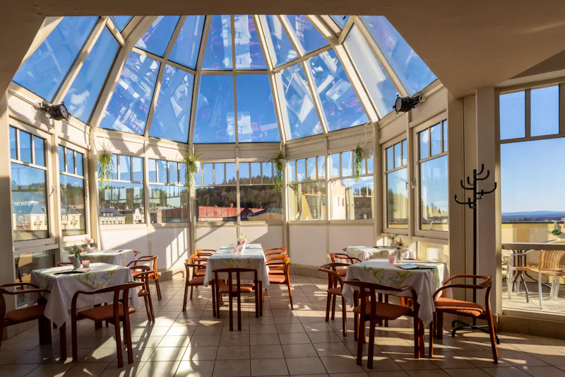 Hotel Flora Marienbad - Panorama-Café &ndash; &copy;Hotel Flora Marienbad