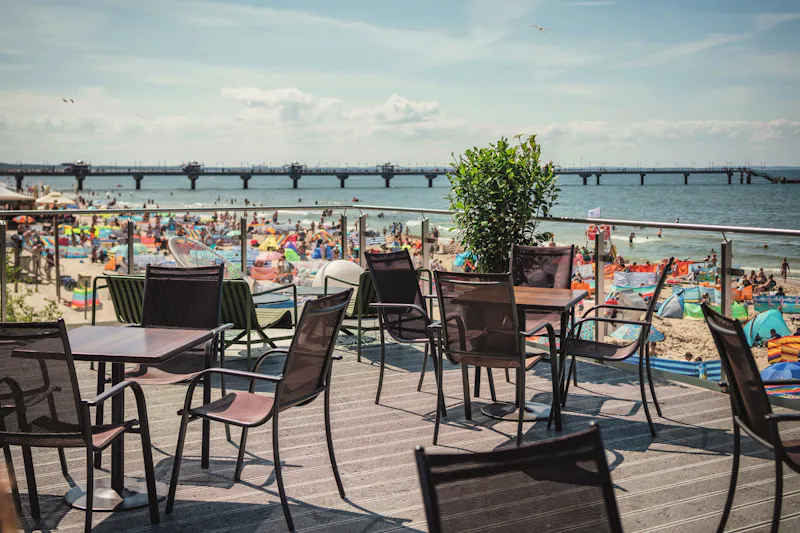 Terrasse vom Vienna House Amber Baltic Miedzyzdroje &ndash; &copy;IdeaSpa Travel