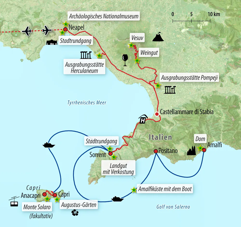 Ihre Reiseroute &ndash; &copy; Eberhardt TRAVEL