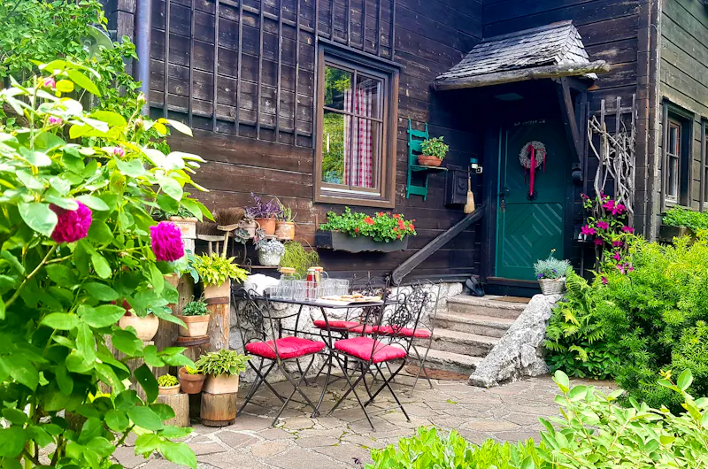 Hallstatt - im Garten von Uli und Vinzenz  - &copy;Anke Nicke - Eberhardt TRAVEL
