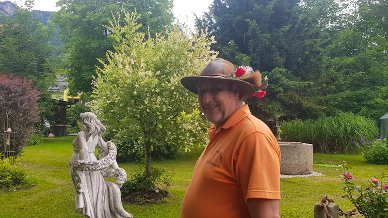 Bad Goisern - im Garten von Resi und Andy  - &copy;Anke Nicke - Eberhardt TRAVEL