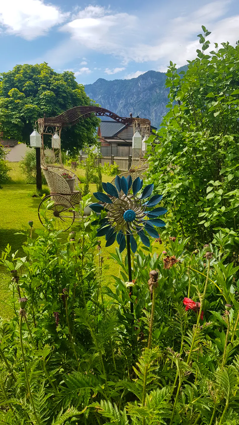 Bad Goisern - im Garten von Resi und Andy  - &copy;Anke Nicke - Eberhardt TRAVEL