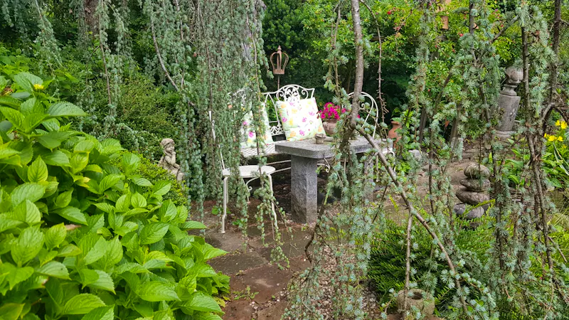 Strobl - im Garten von Elisabeth  - &copy;Anke Nicke - Eberhardt TRAVEL