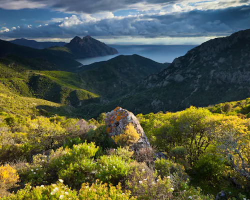 Frankreich  Korsika  Col de Palmarella  Golfe de Girolate &ndash; &copy; Copyright Rainer Mirau. All rights reserved.