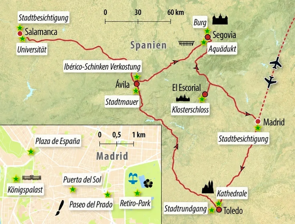 Ihre Reiseroute &ndash; &copy; Eberhardt TRAVEL