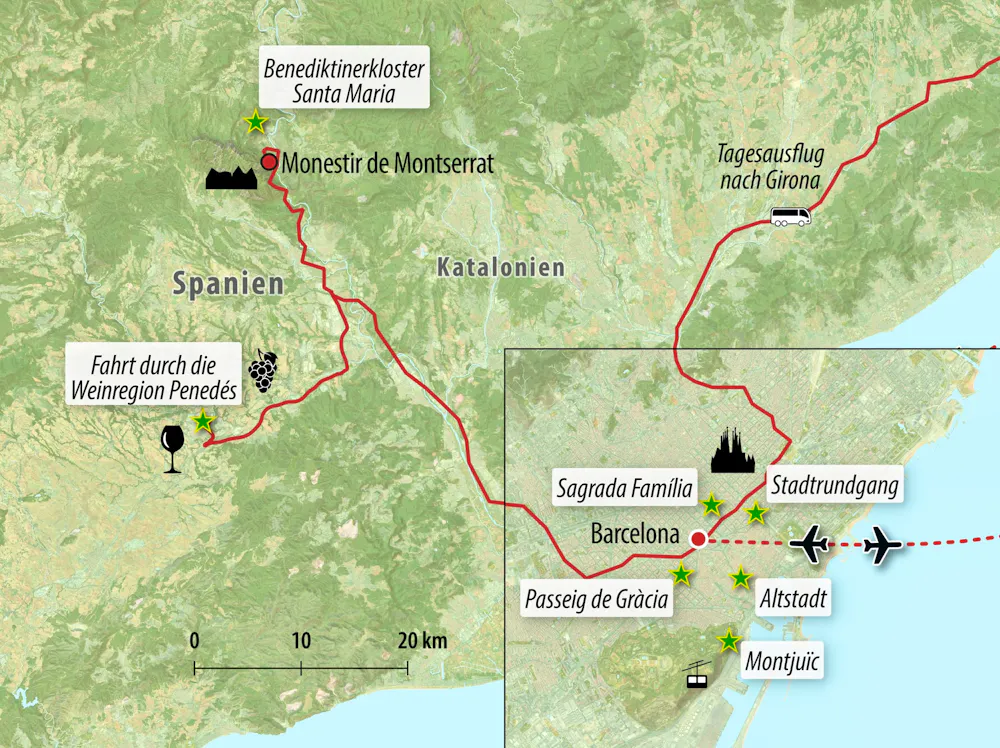 Ihre Reiseroute &ndash; &copy; Eberhardt TRAVEL