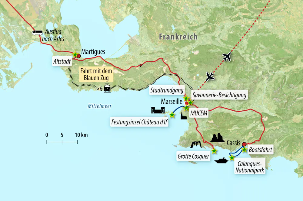 Ihre Reiseroute &ndash; &copy; Eberhardt TRAVEL