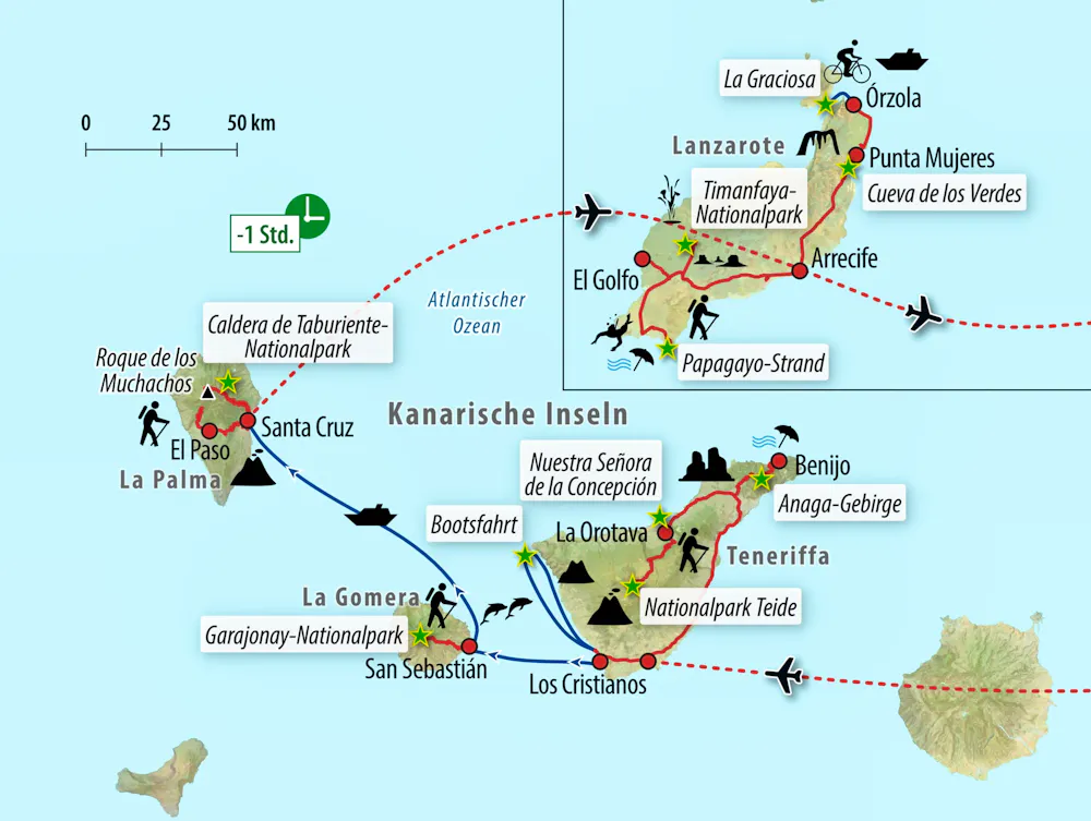 Ihre Reiseroute &ndash; &copy; Eberhardt TRAVEL