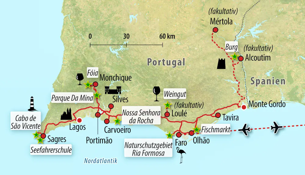 Ihre Reiseroute &ndash; &copy; Eberhardt TRAVEL