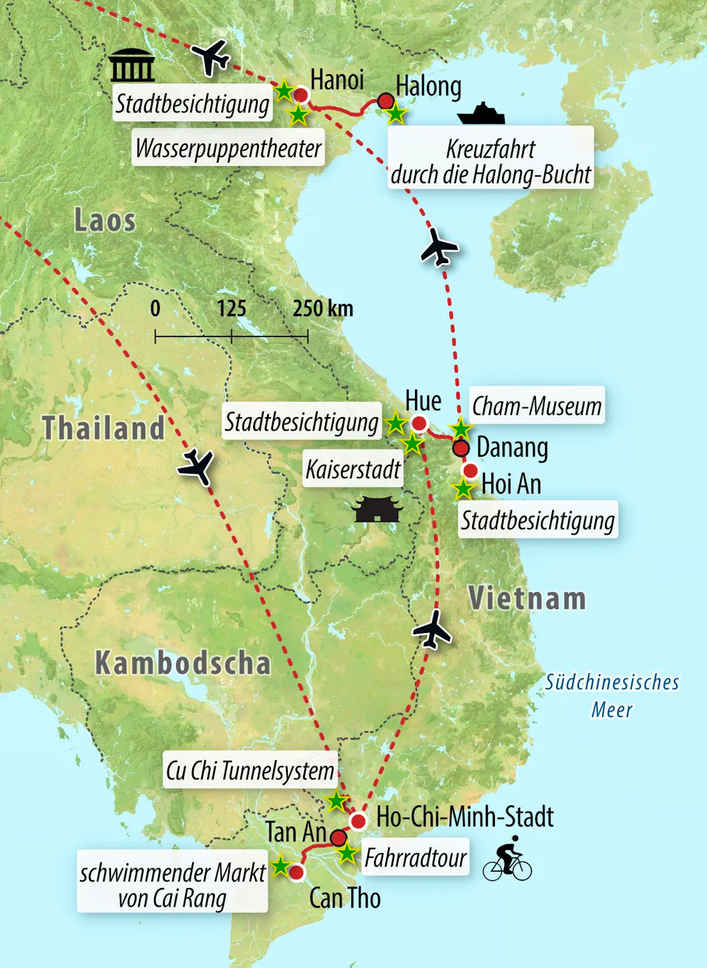 Ihre Reiseroute &ndash; &copy; Eberhardt TRAVEL