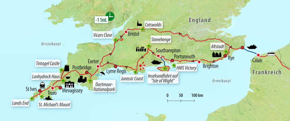 Ihre Reiseroute &ndash; &copy; Eberhardt TRAVEL
