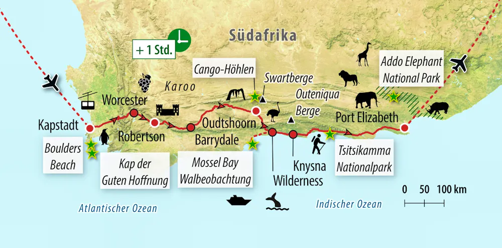 Ihre Reiseroute &ndash; &copy; Eberhardt TRAVEL