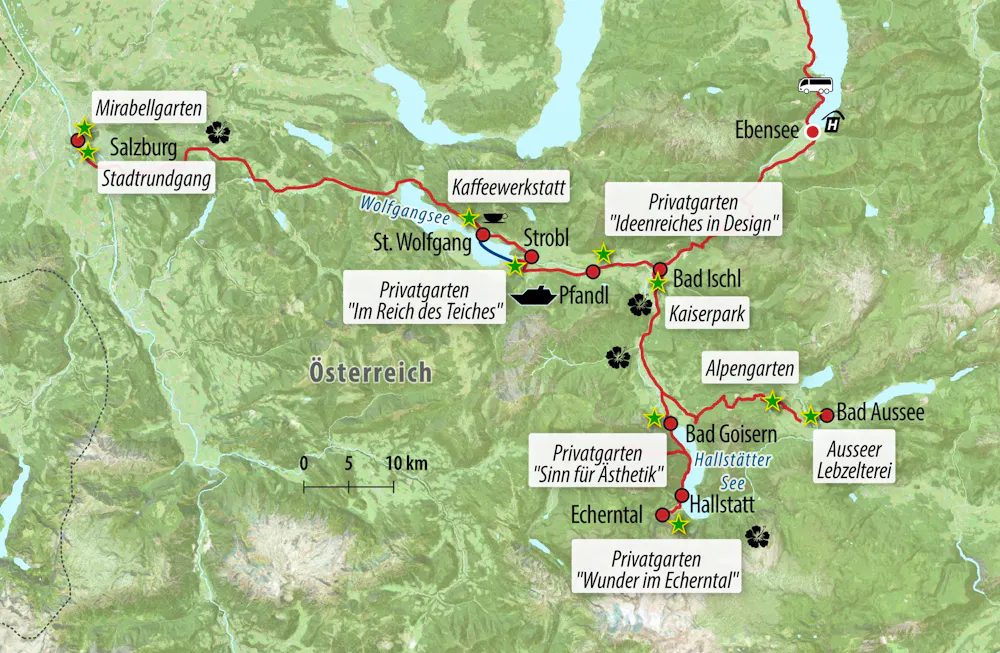Ihre Reiseroute &ndash; &copy; Eberhardt TRAVEL