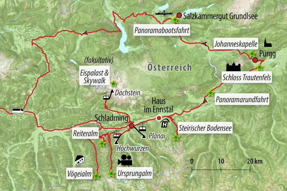 Ihre Reiseroute &ndash; &copy; Eberhardt TRAVEL