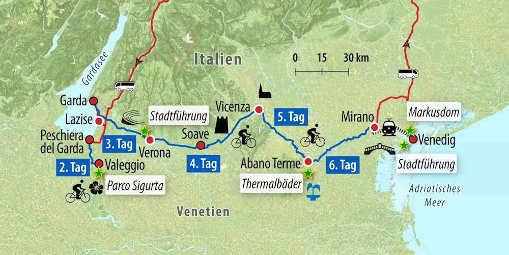 Ihre Reiseroute &ndash; &copy; Eberhardt TRAVEL