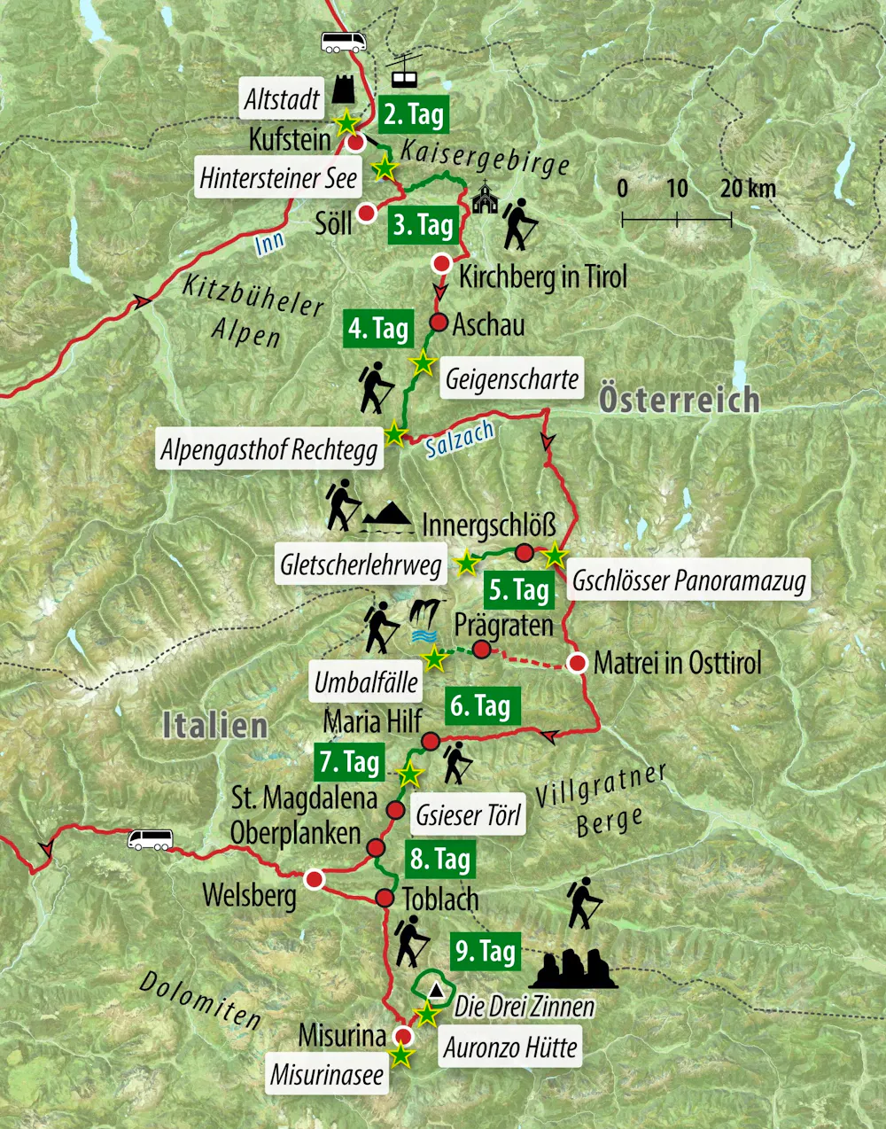 Ihre Reiseroute &ndash; &copy; Eberhardt TRAVEL