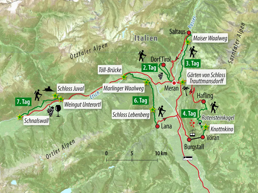 Ihre Reiseroute &ndash; &copy; Eberhardt TRAVEL