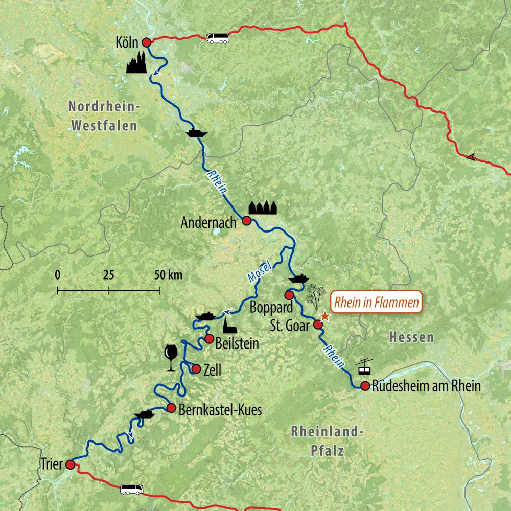 Ihre Reiseroute &ndash; &copy; Eberhardt TRAVEL