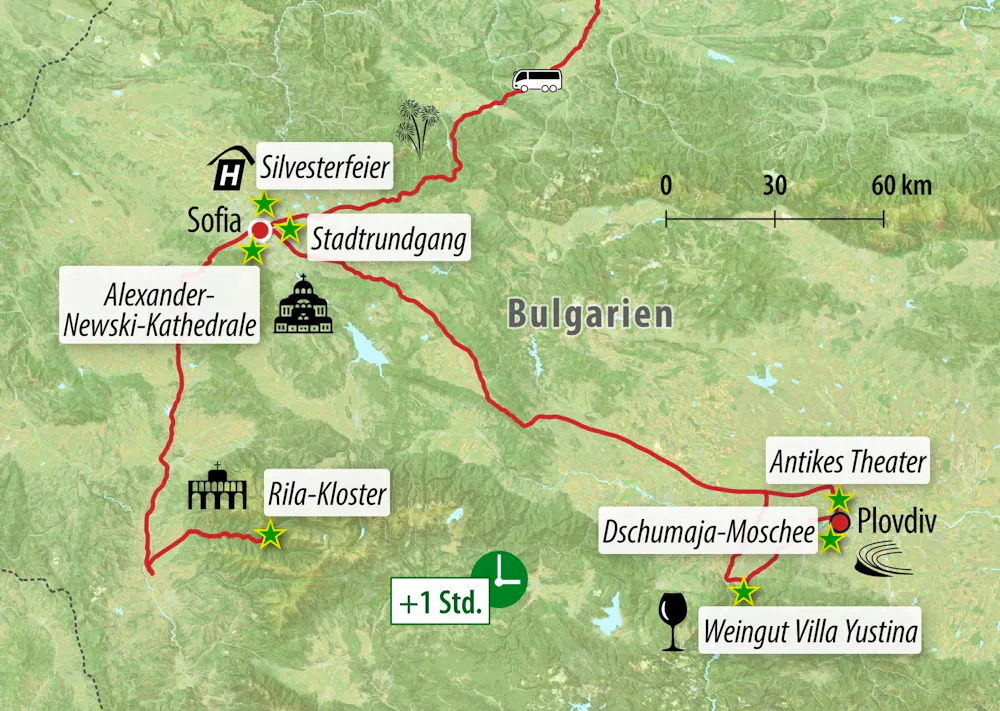 Ihre Reiseroute &ndash; &copy; Eberhardt TRAVEL