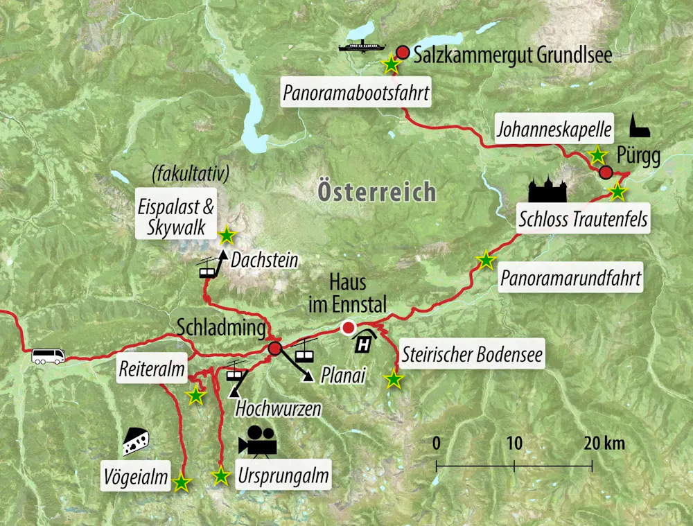 Ihre Reiseroute &ndash; &copy; Eberhardt TRAVEL