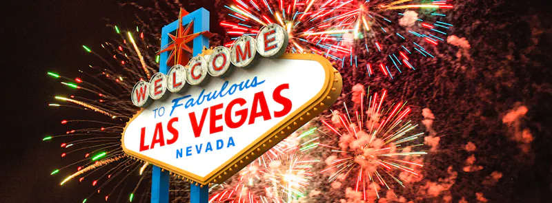 Welcome to Fabulous Las Vegas mit Feuerwerk - &copy;Brad Pict - stock.adobe.com