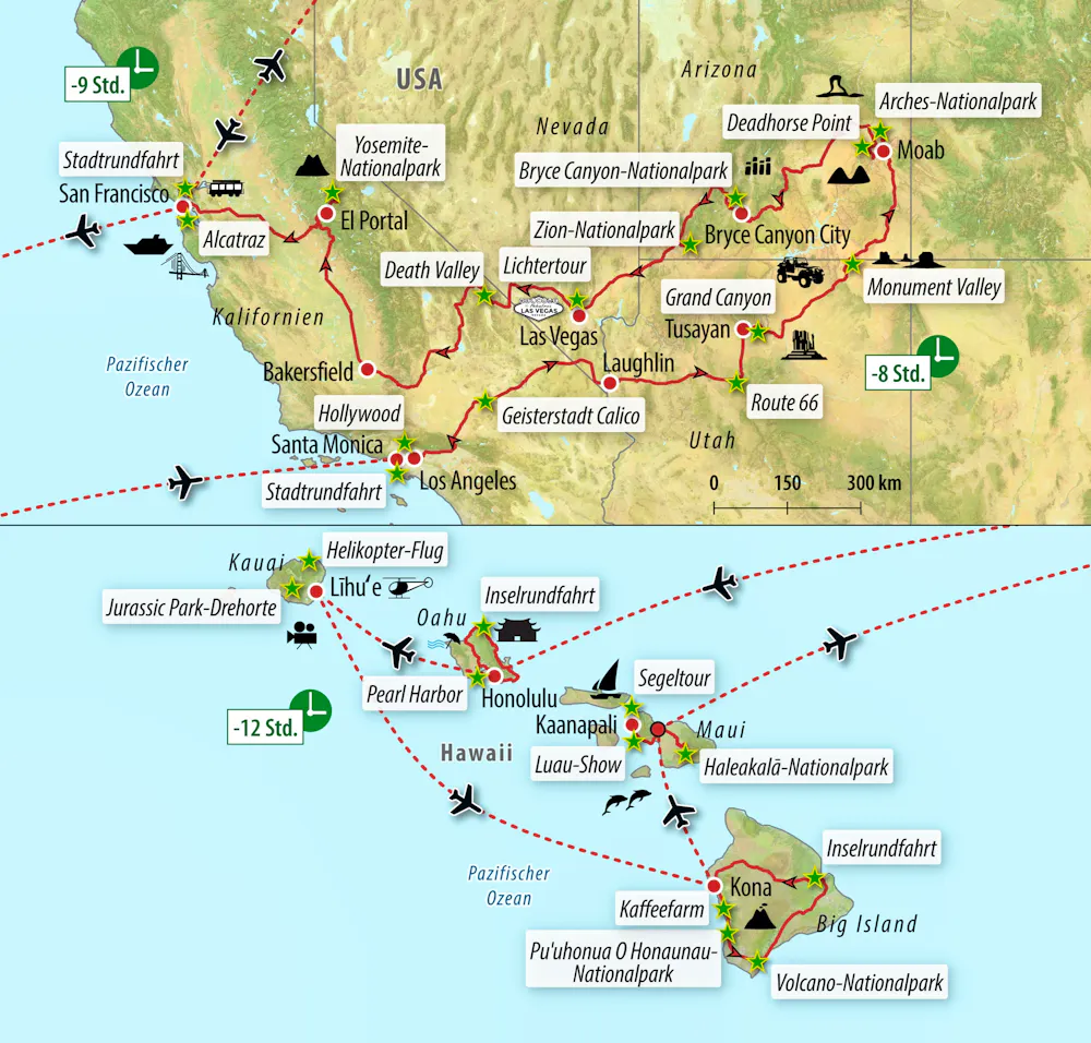 Ihre Reiseroute &ndash; &copy; Eberhardt TRAVEL