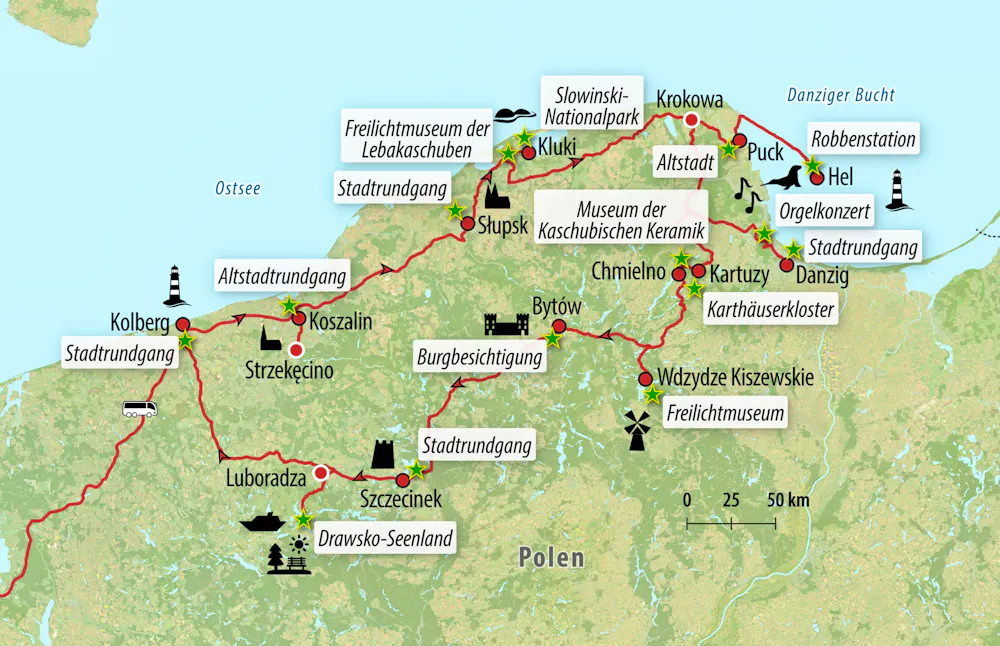 Ihre Reiseroute &ndash; &copy; Eberhardt TRAVEL