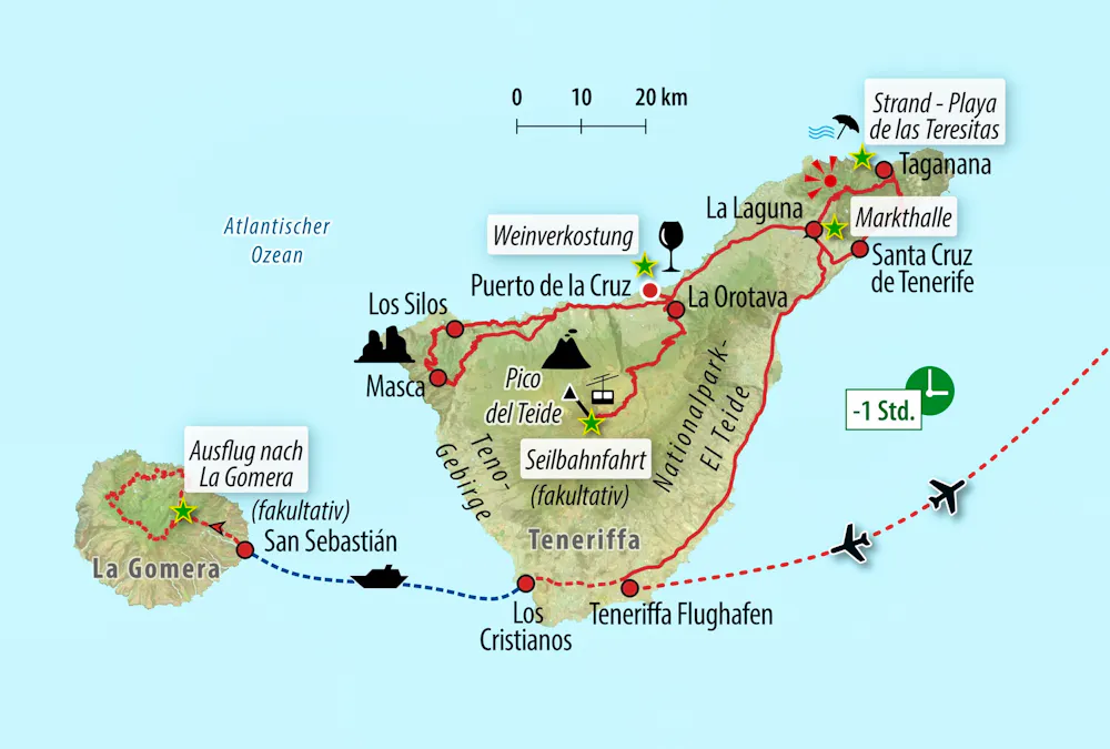 Ihre Reiseroute &ndash; &copy; Eberhardt TRAVEL