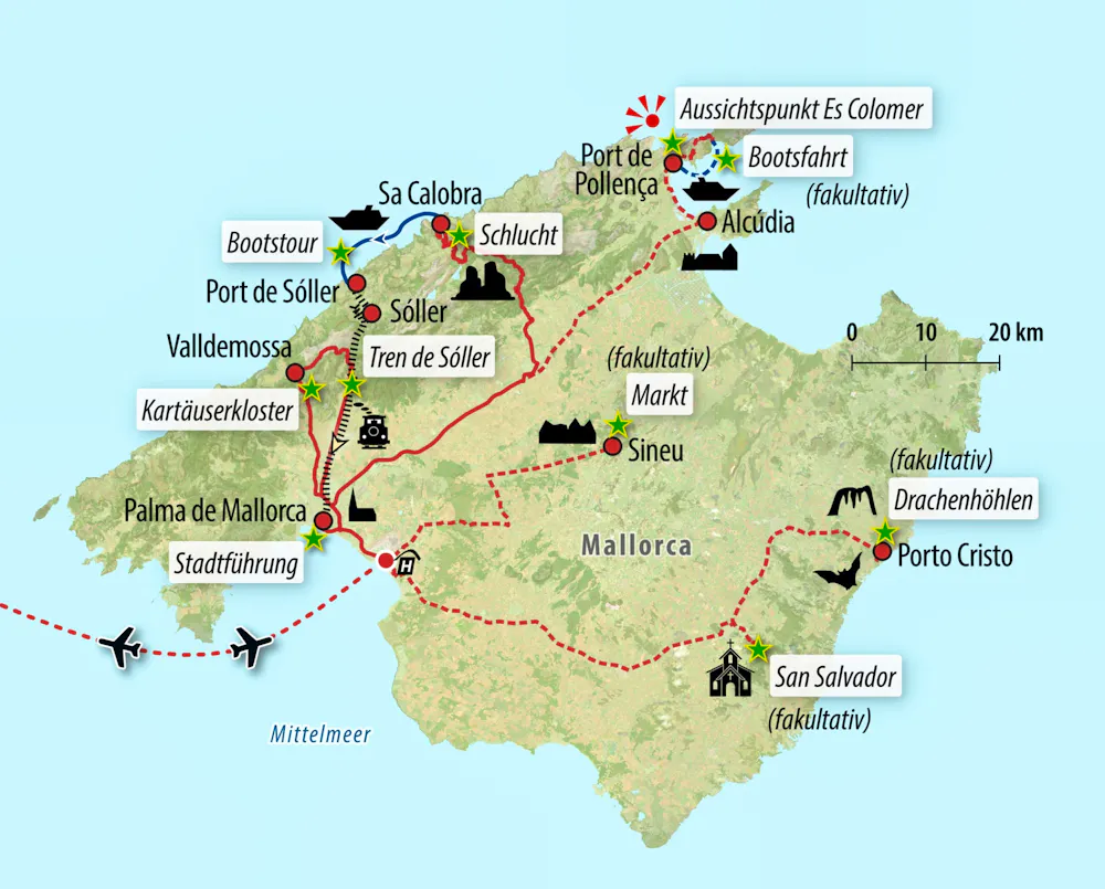 Ihre Reiseroute &ndash; &copy; Eberhardt TRAVEL