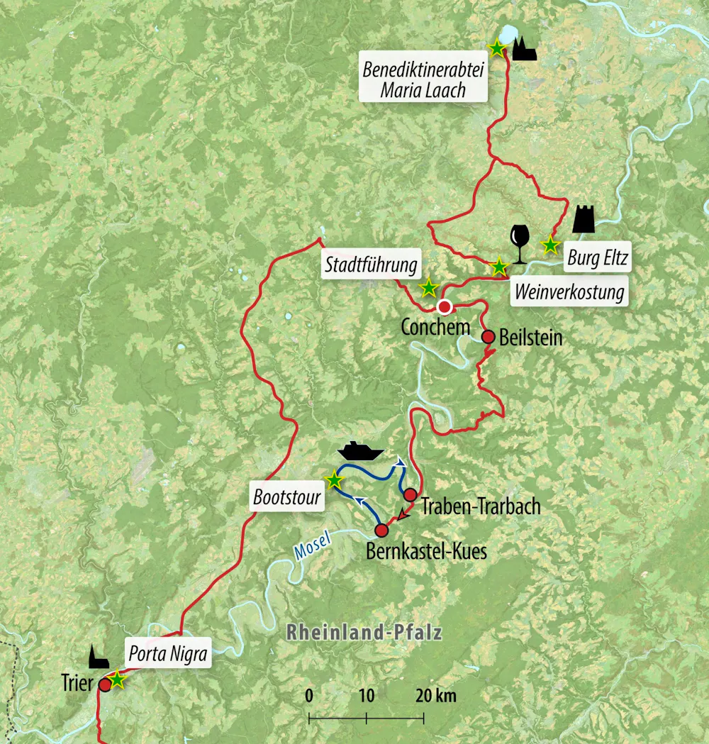 Ihre Reiseroute &ndash; &copy; Eberhardt TRAVEL