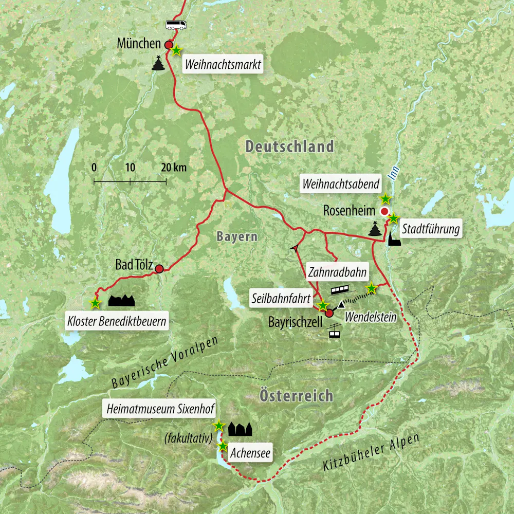 Ihre Reiseroute &ndash; &copy; Eberhardt TRAVEL