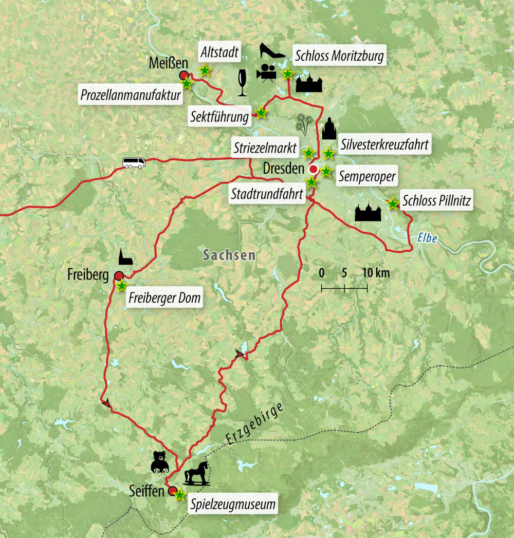 Ihre Reiseroute &ndash; &copy; Eberhardt TRAVEL