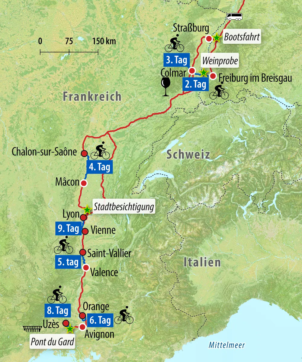 Ihre Reiseroute &ndash; &copy; Eberhardt TRAVEL