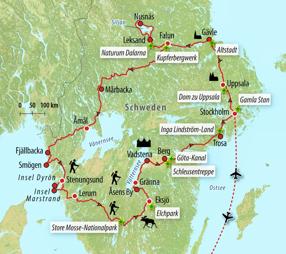 Ihre Reiseroute &ndash; &copy; Eberhardt TRAVEL