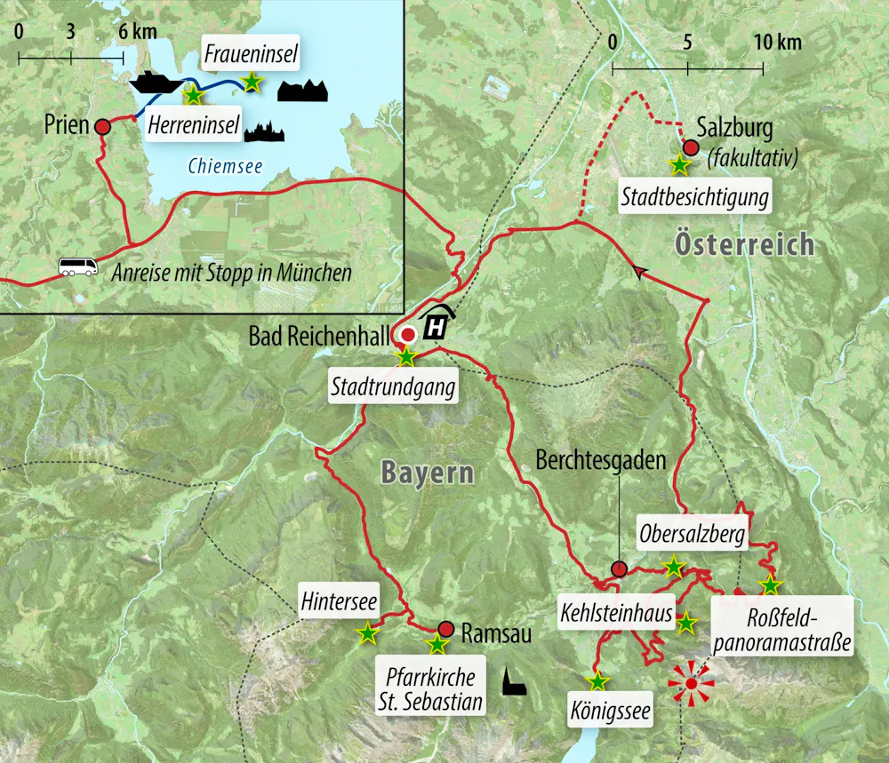 Ihre Reiseroute &ndash; &copy; Eberhardt TRAVEL