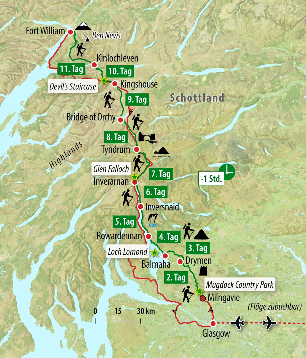 Ihre Reiseroute &ndash; &copy; Eberhardt TRAVEL