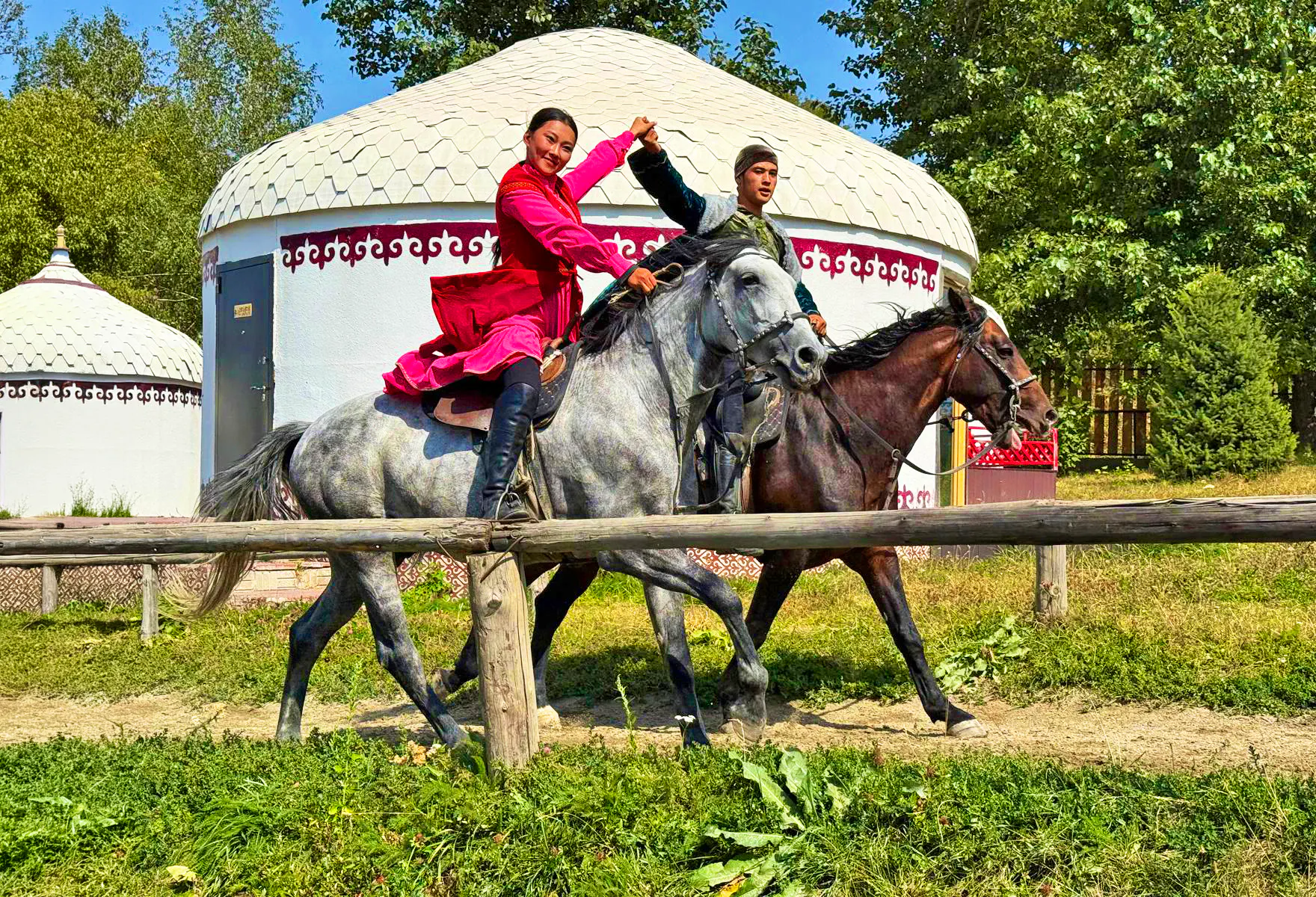 Kasachische Nomaden im Ethnodorf Hunny&nbsp;&ndash;&nbsp;&copy;&nbsp;